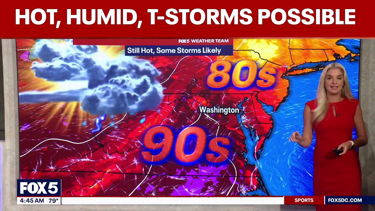 DC weather: Thunderstorms possible Wednesday as heat and humidity persist
