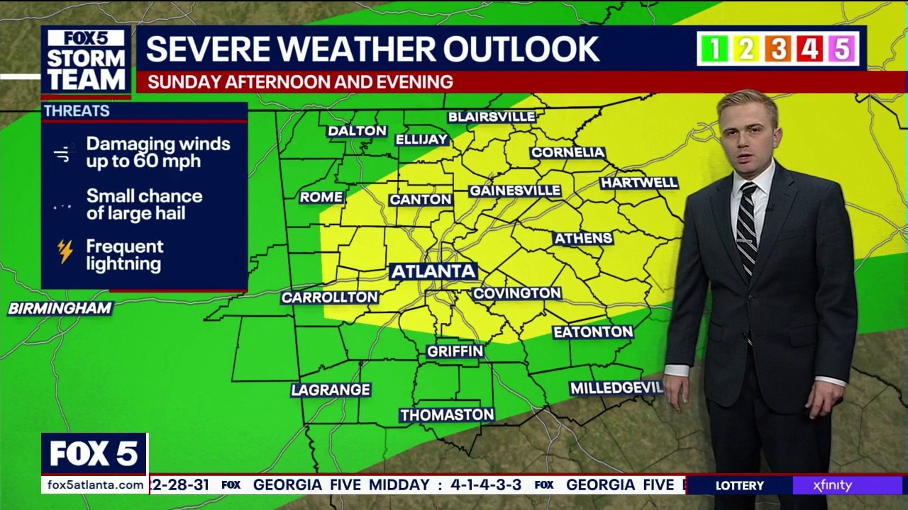 Sunday morning weather forecast