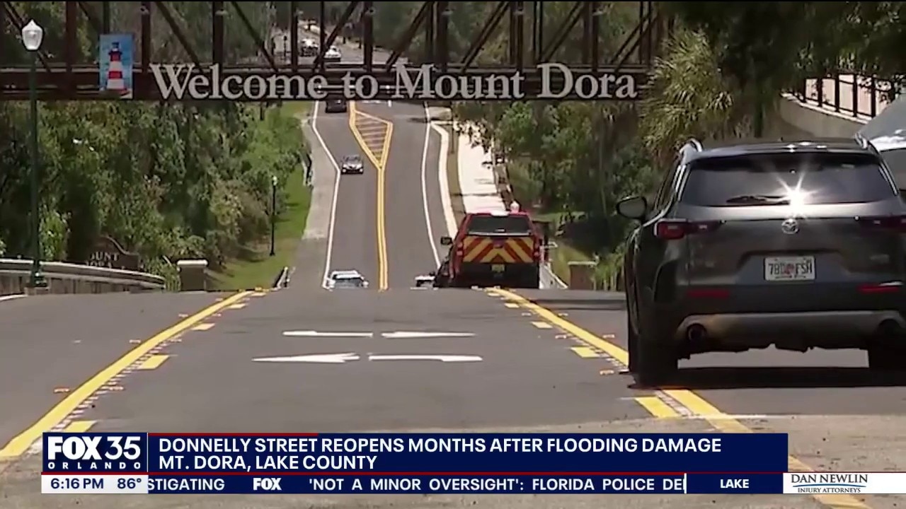 Mount Dora reopens Donnelly Street after months of flood repairs