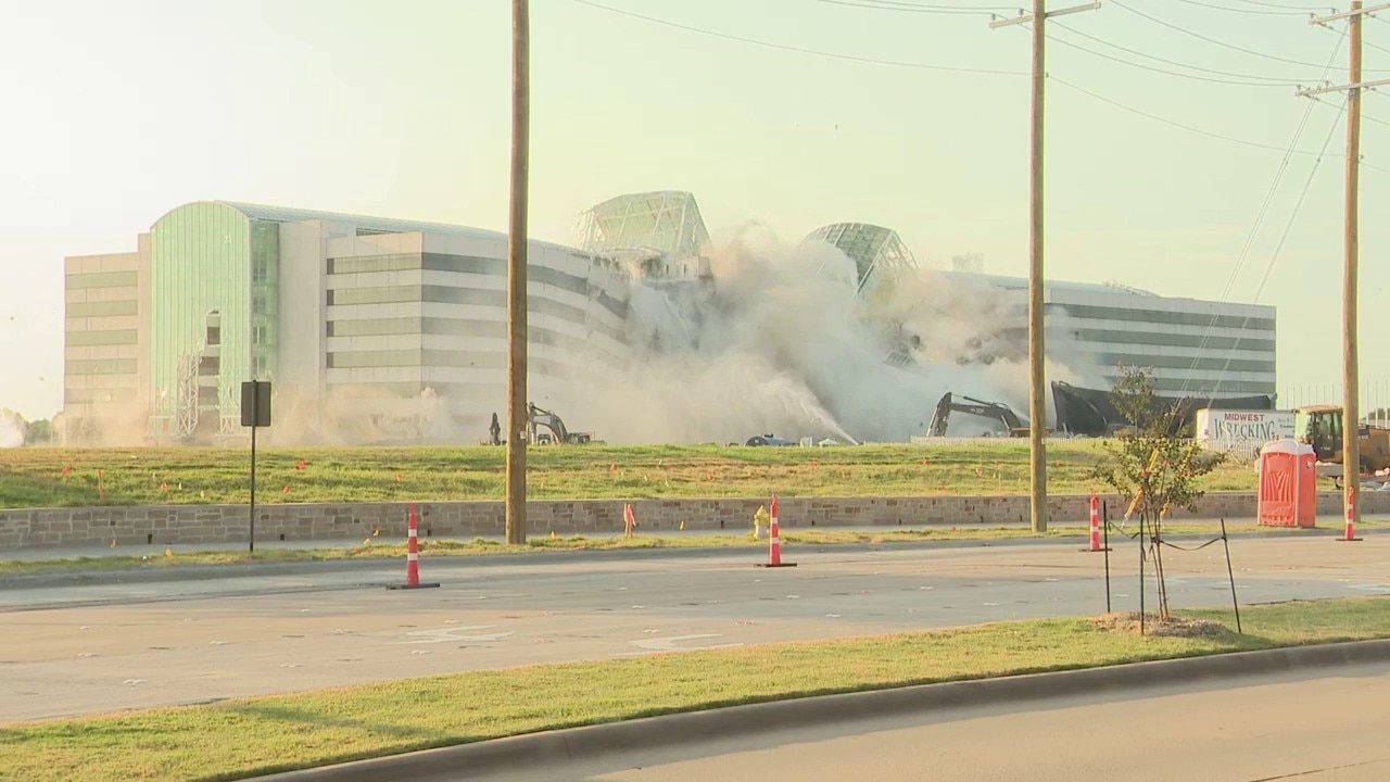 Plano building implosion