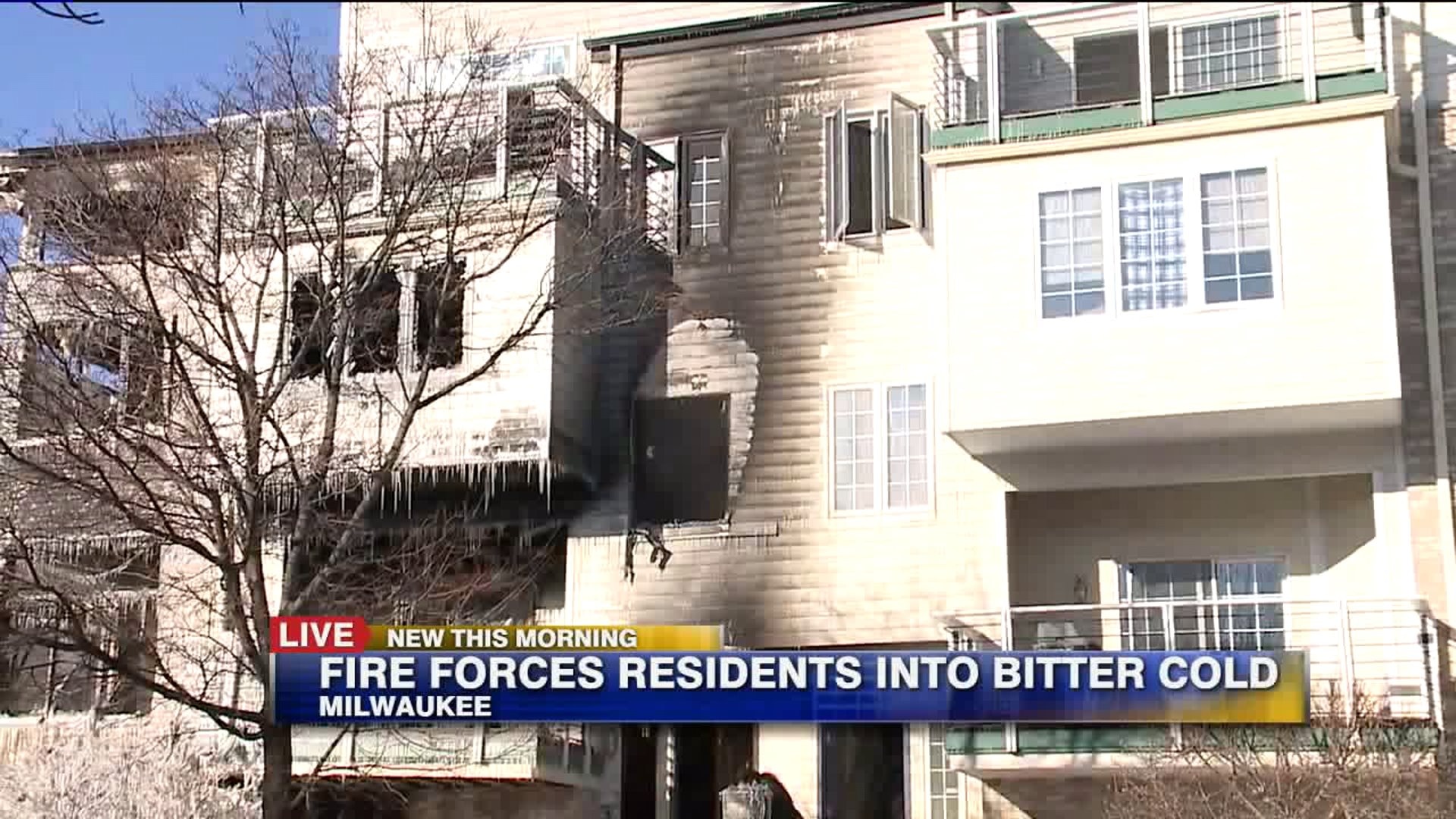 Apartment fire on Milwaukee`s east side