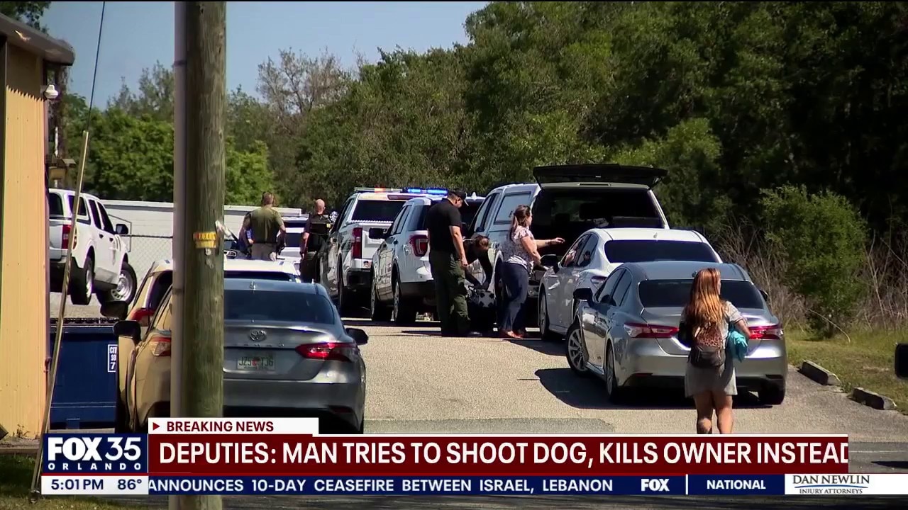 Man wanted after deadly shooting in Leesburg; man tried to shoot attacking dog, but shot owner instead