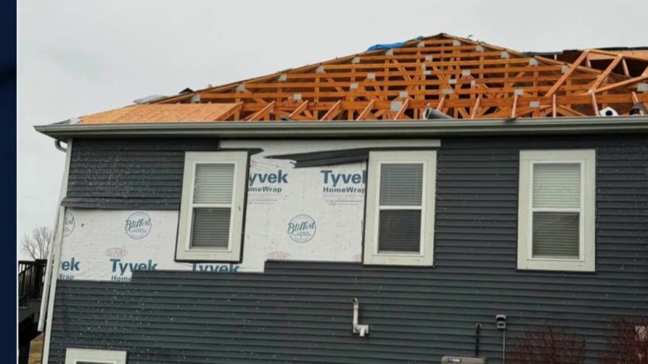 Surveying storm damage in Waukesha County