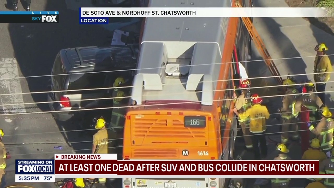 Chatsworth bus crash: At least one dead, several injured 