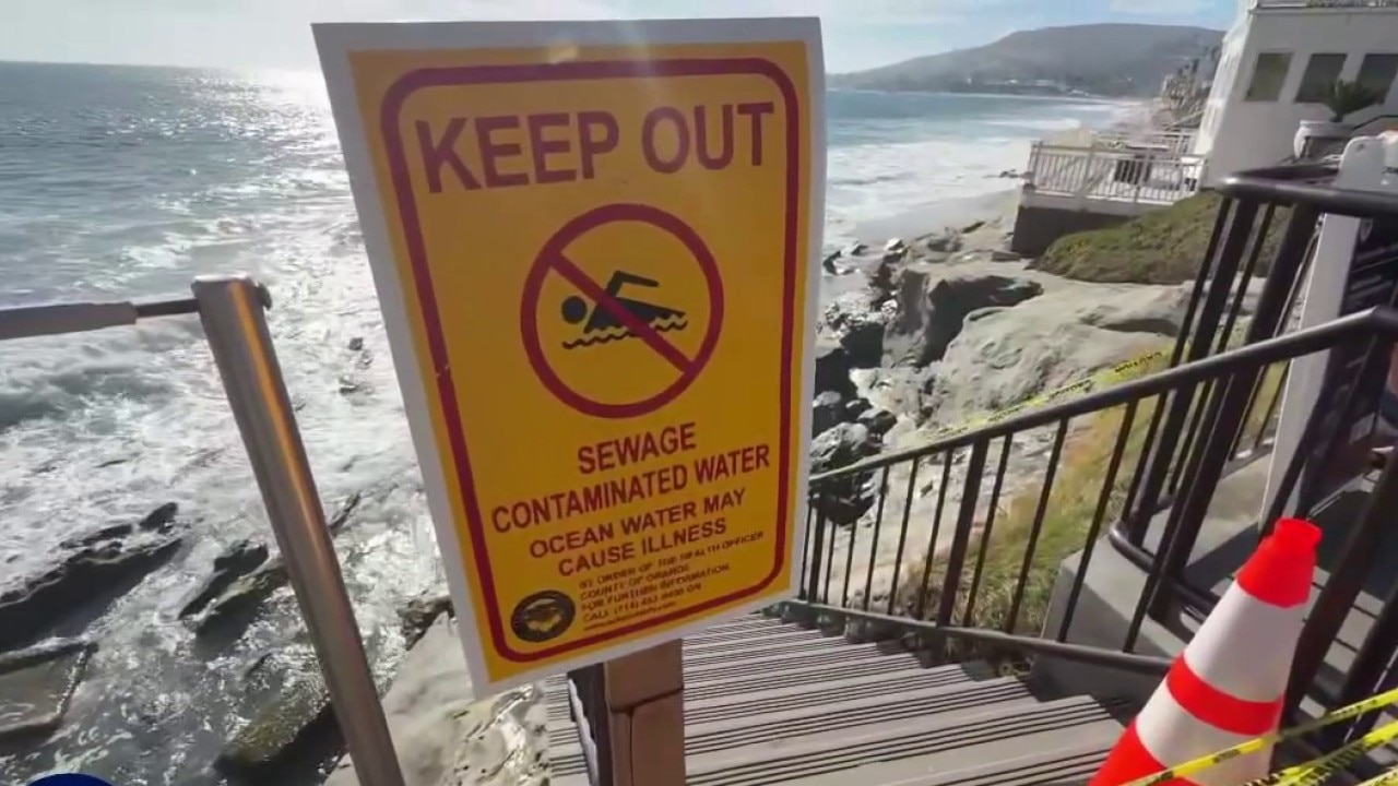 Sewage spill shuts down Laguna Beach coastal area