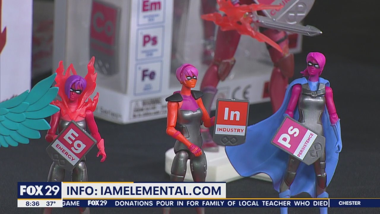 I am Elemental: Philadelphia woman designs action-figures to empower girls
