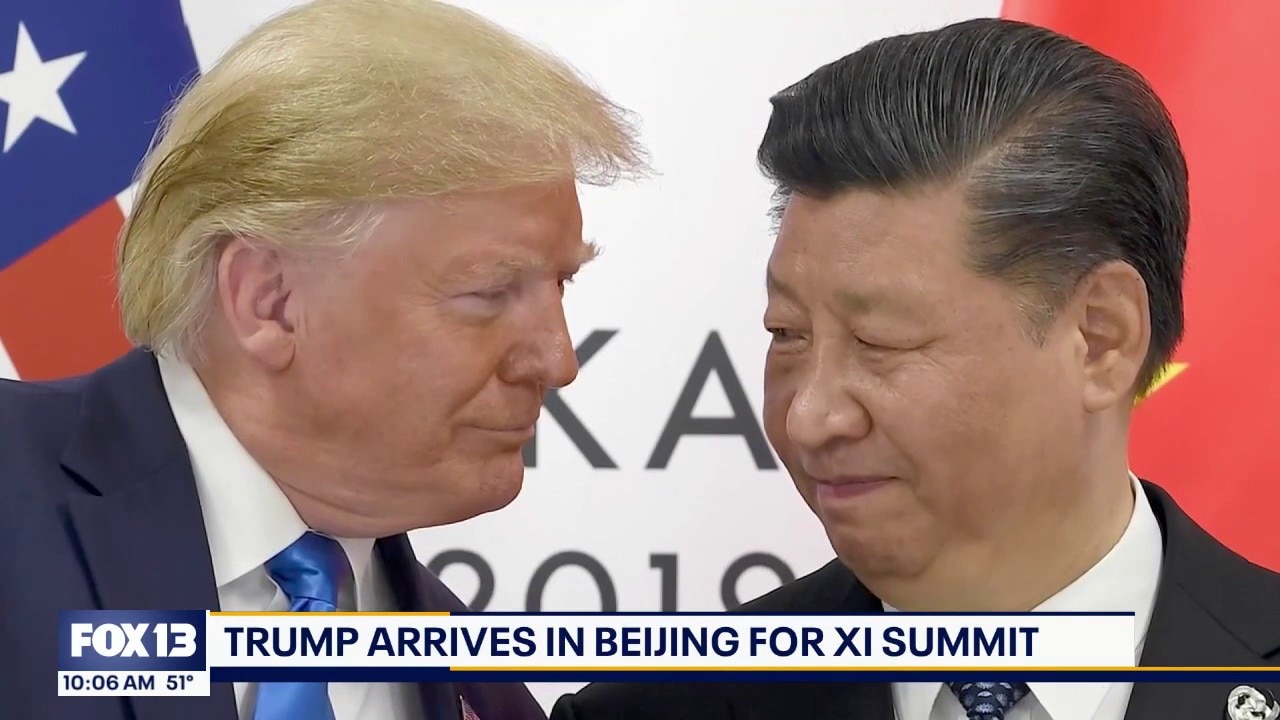 President Trump arrives in China for XI Summit