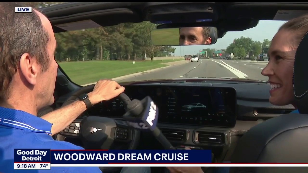 Cruising down Woodward in the 2026 Ford Mustang GT