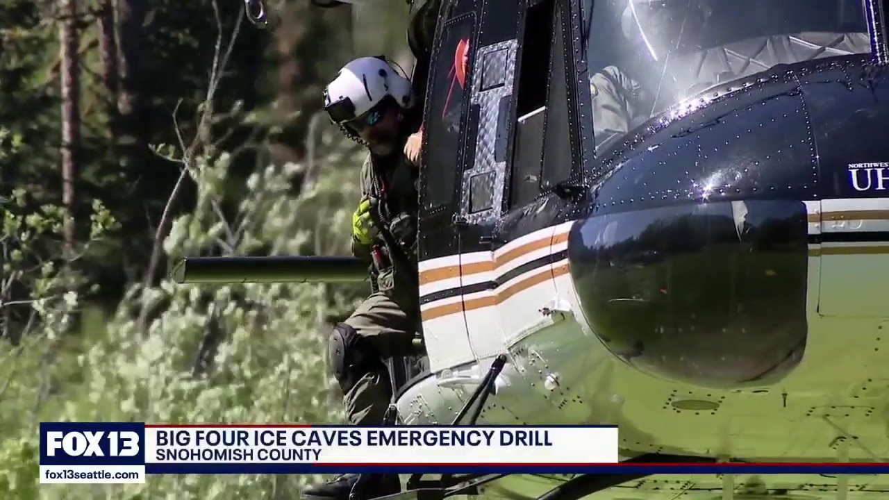 Mass casualty drill held at Big Four ice caves