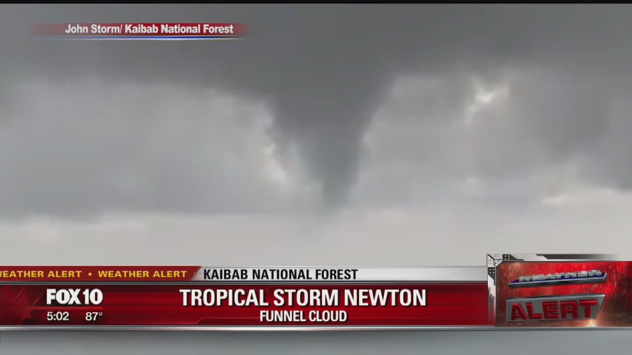 Weakened Newton brings rain, humidity to AZ