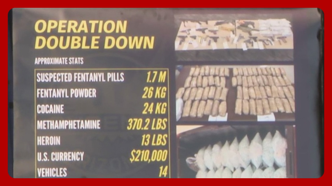 Guns, drugs, cash seized during 'Operation Double Down'