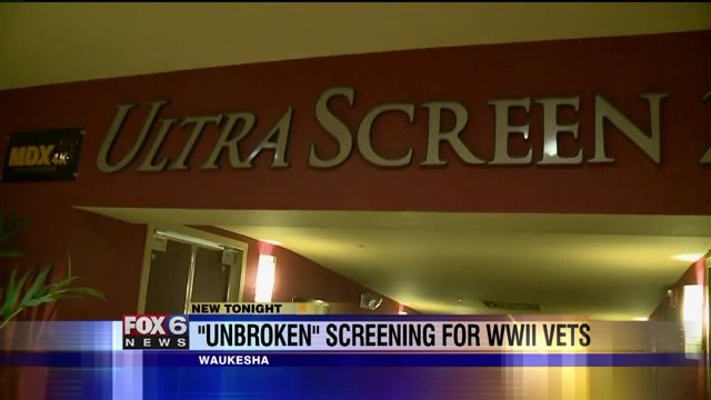 World War II veterans treated to special screening of "Unbroken"