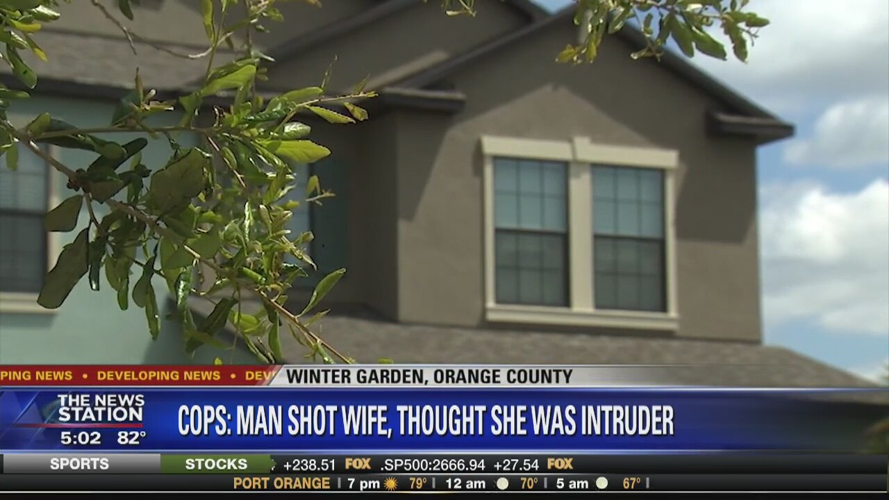 Police say man mistook wife for intruder