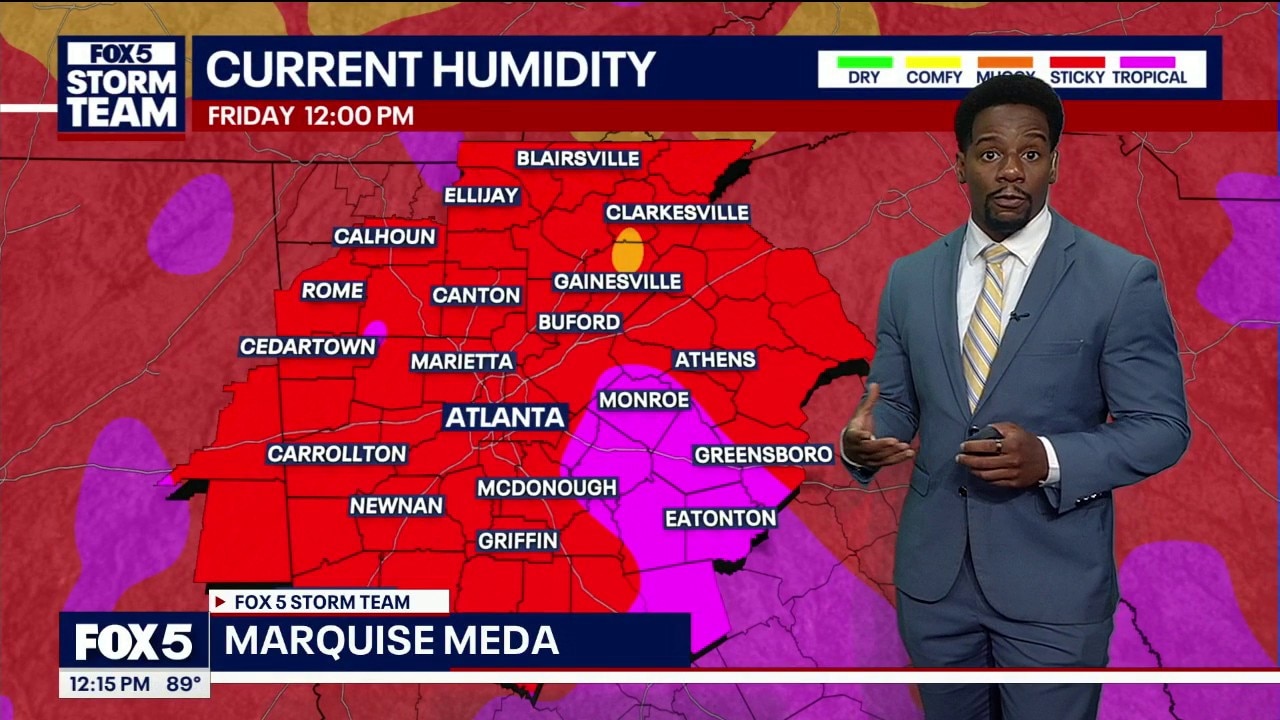 Friday midday weather forecast