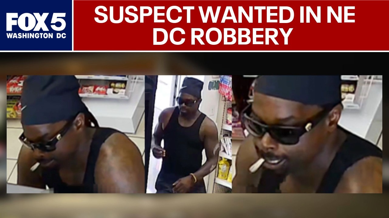 Suspect wanted in Northeast DC gas station store robbery