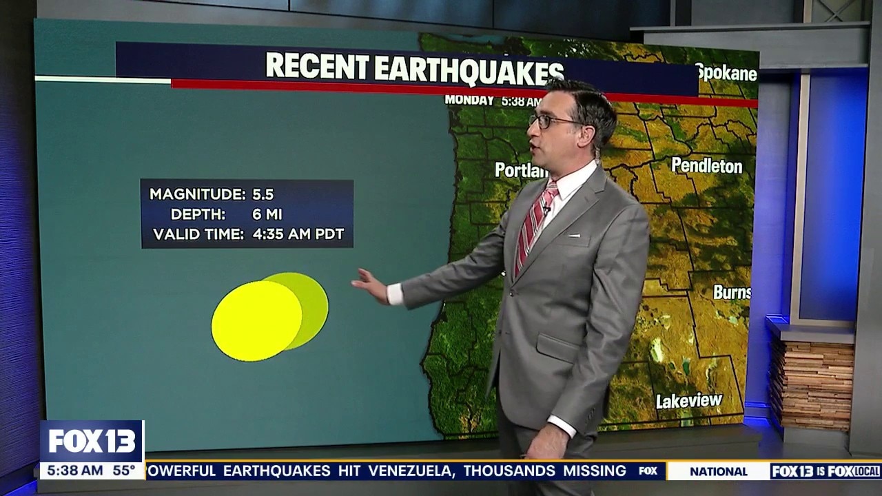 Two earthquakes strike of Oregon Coast Monday morning