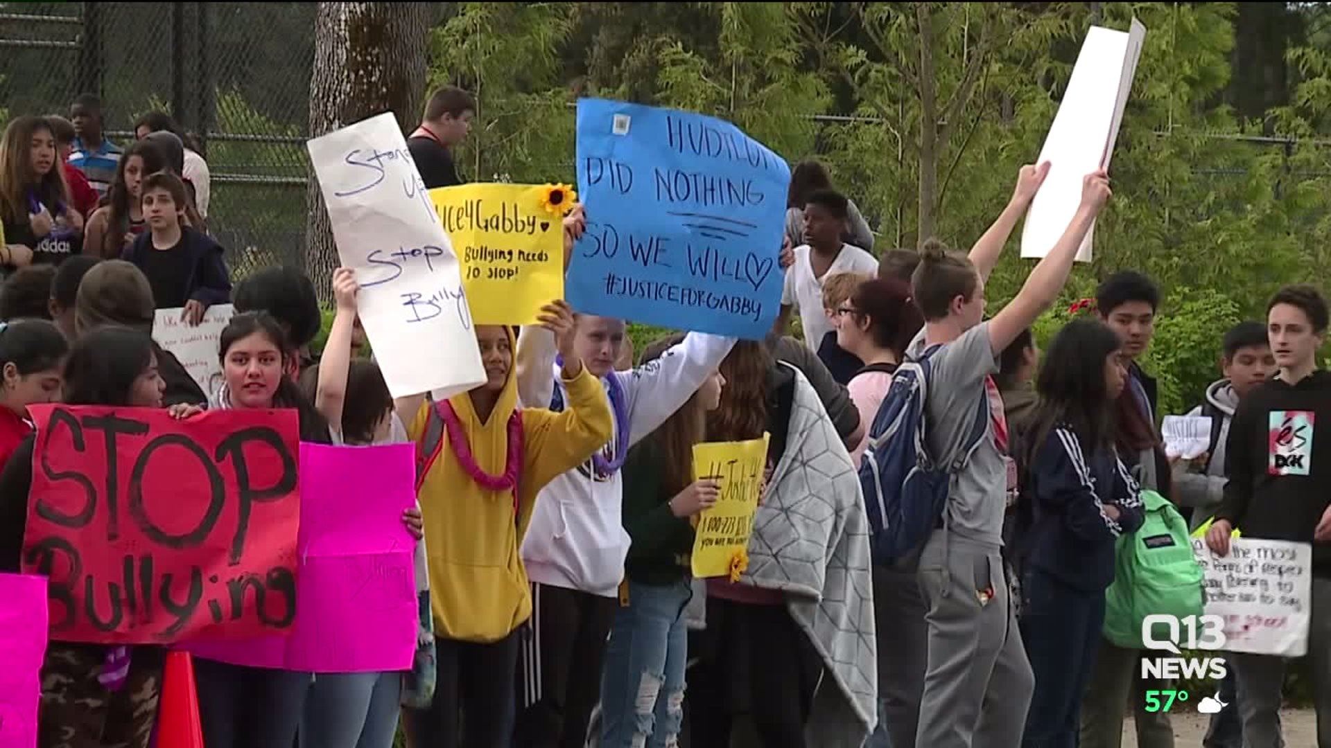 Students walk out of school to protest bullying after suicide