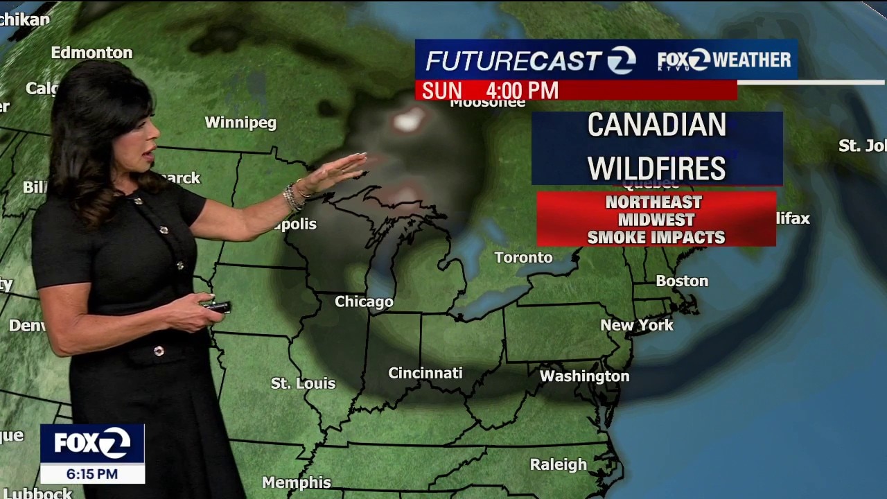 Tracking smoke, a tropical storm, higher humidity and temperatures!