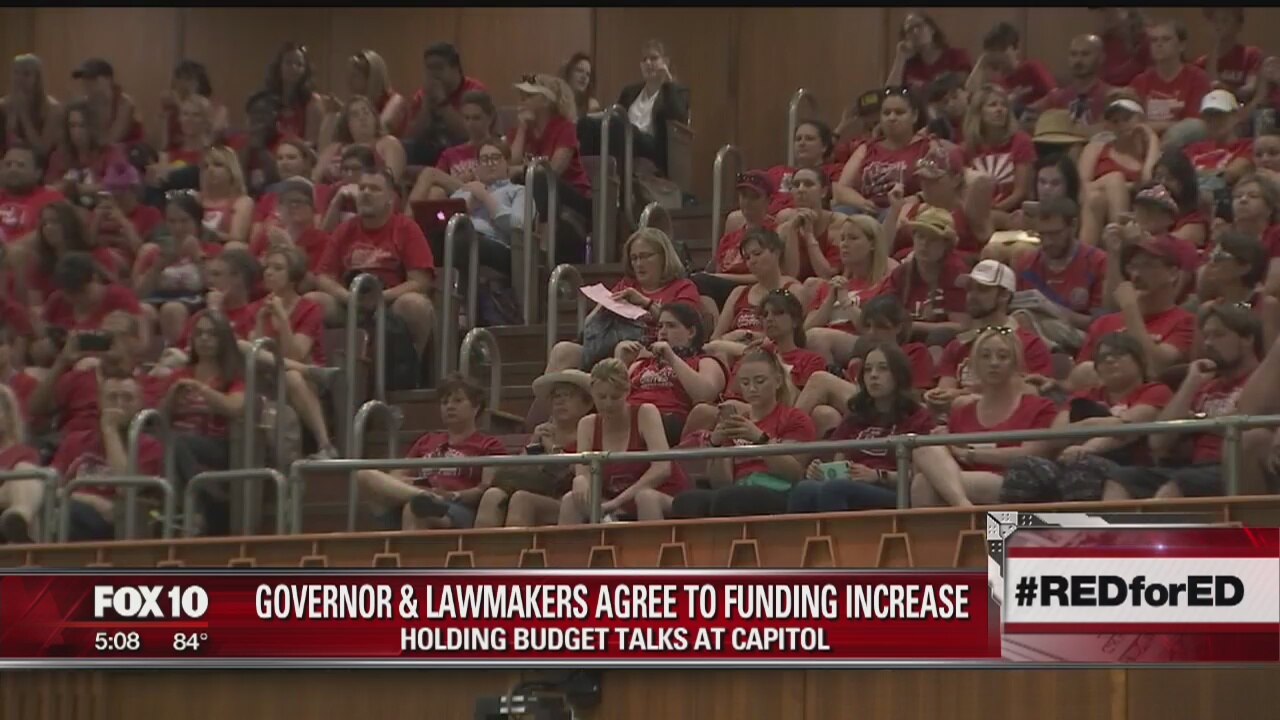 State legislators meet to discuss education funding, as teacher walkout continues