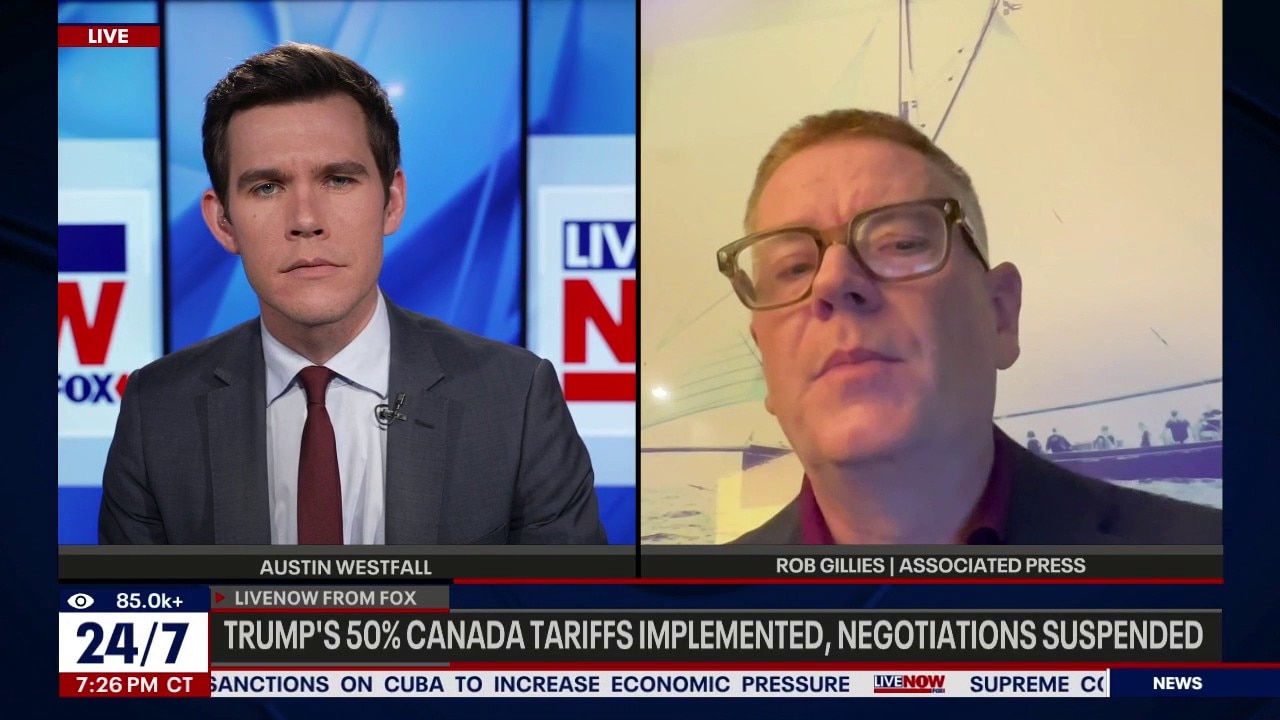 President Trump's 50% Canada tariffs implemented