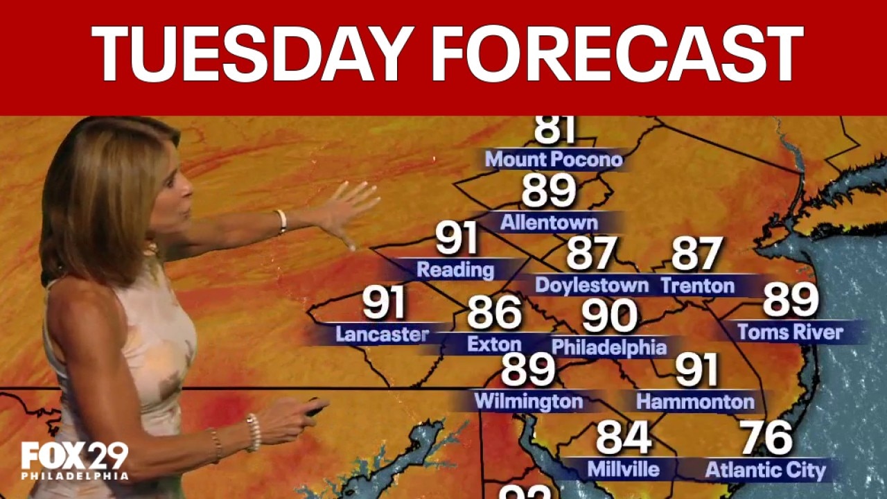 Philadelphia weather: Tuesday evening forecast