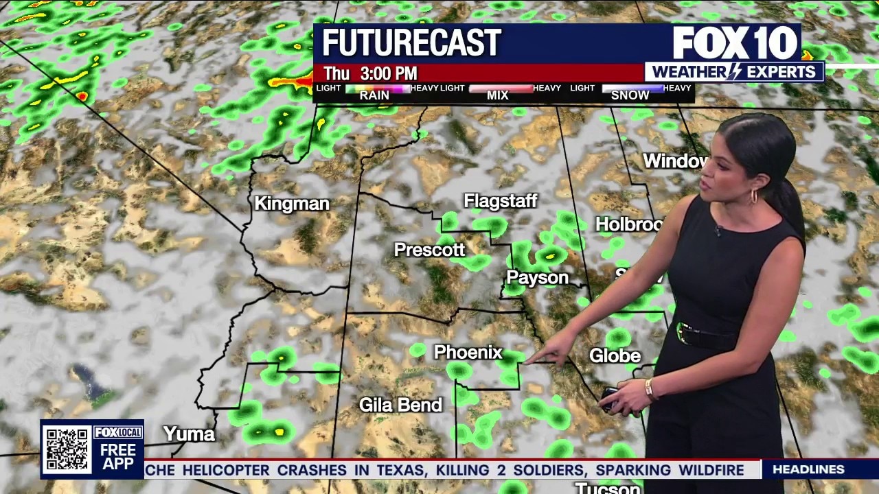 Arizona weather: Isolated storms expected on Thursday