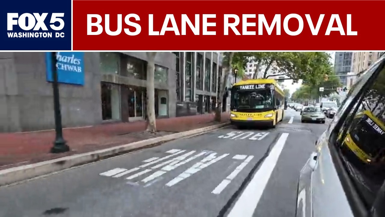 Bus lanes along Wisconsin Avenue in Maryland to be removed