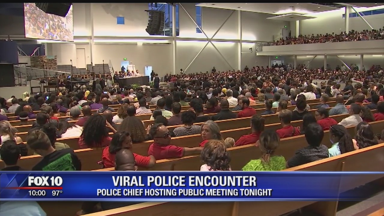 Thousands attend meeting after Phoenix PD viral video