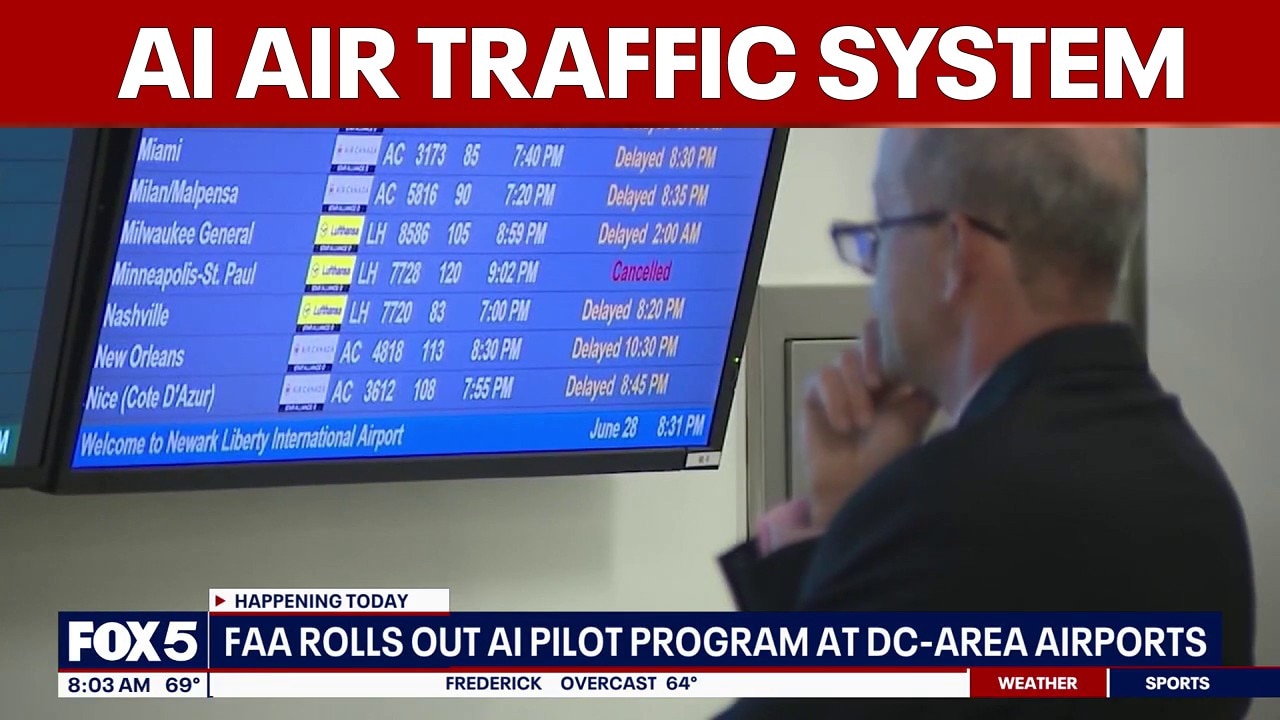 FAA set to test AI air traffic system at DC area airports, reports say