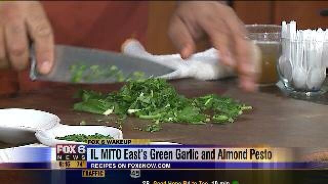 IL Mito's Salmon with Almond Pesto