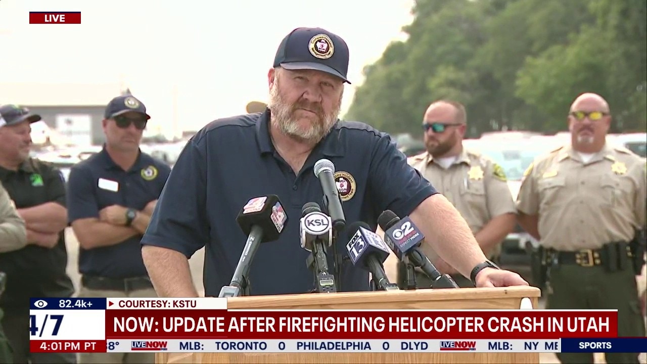 Helicopter crashes while battling wildfires in Utah