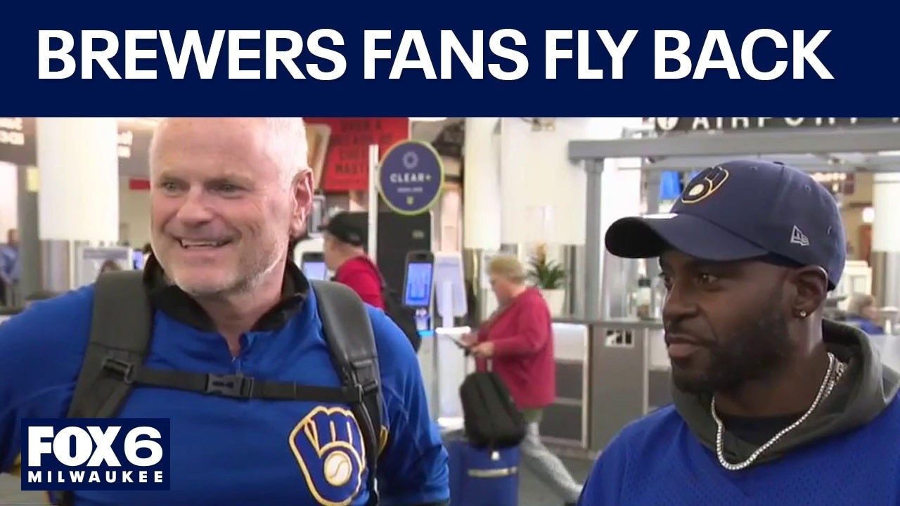 Brewers fans return from Los Angeles