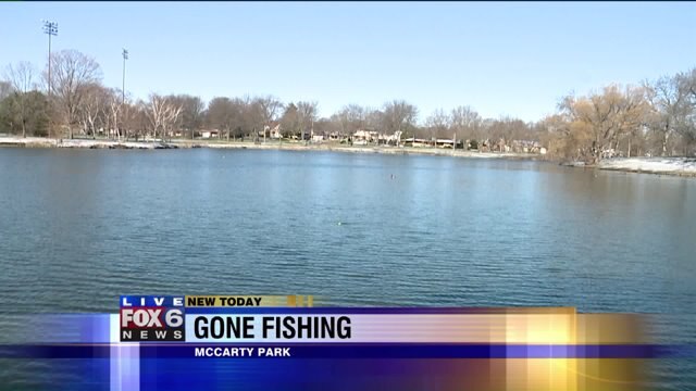 Kids learn to tie fishing knots at the McCarty Park Spring Fishing Clinic