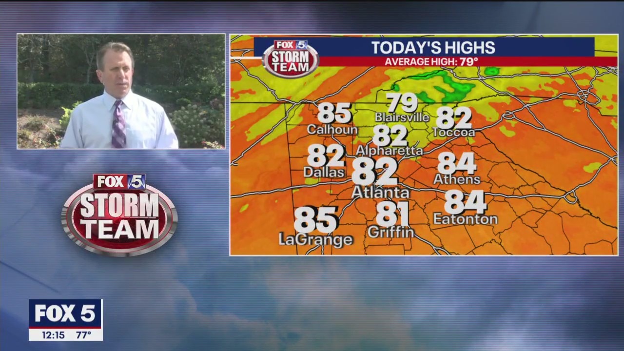 Wednesday midday forecast