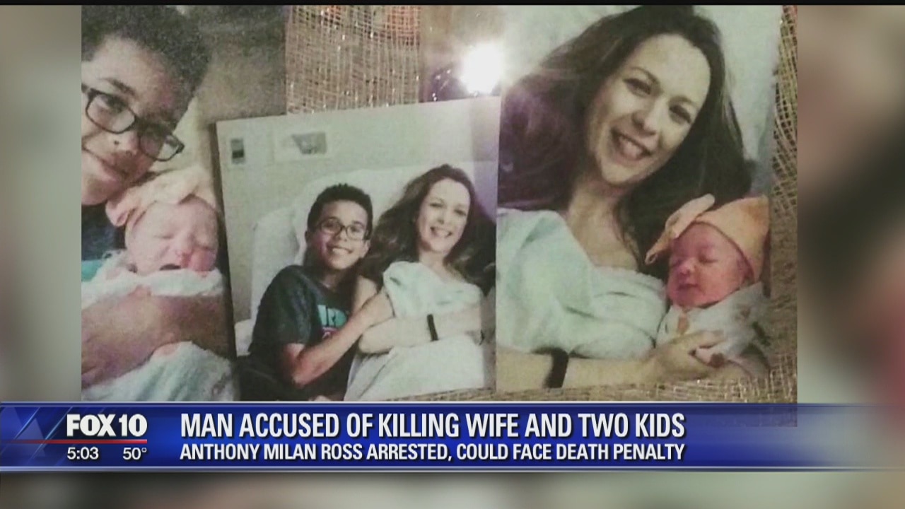 Man accused of killing wife, two children