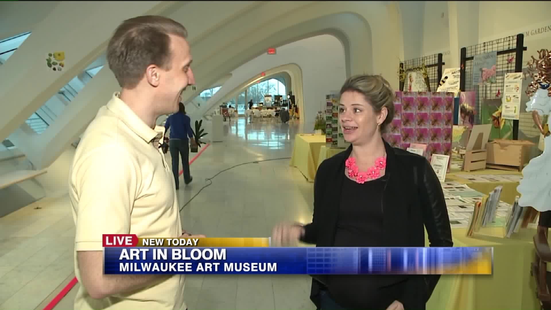 Dir. of Special Events tells Carl all about Art in Bloom
