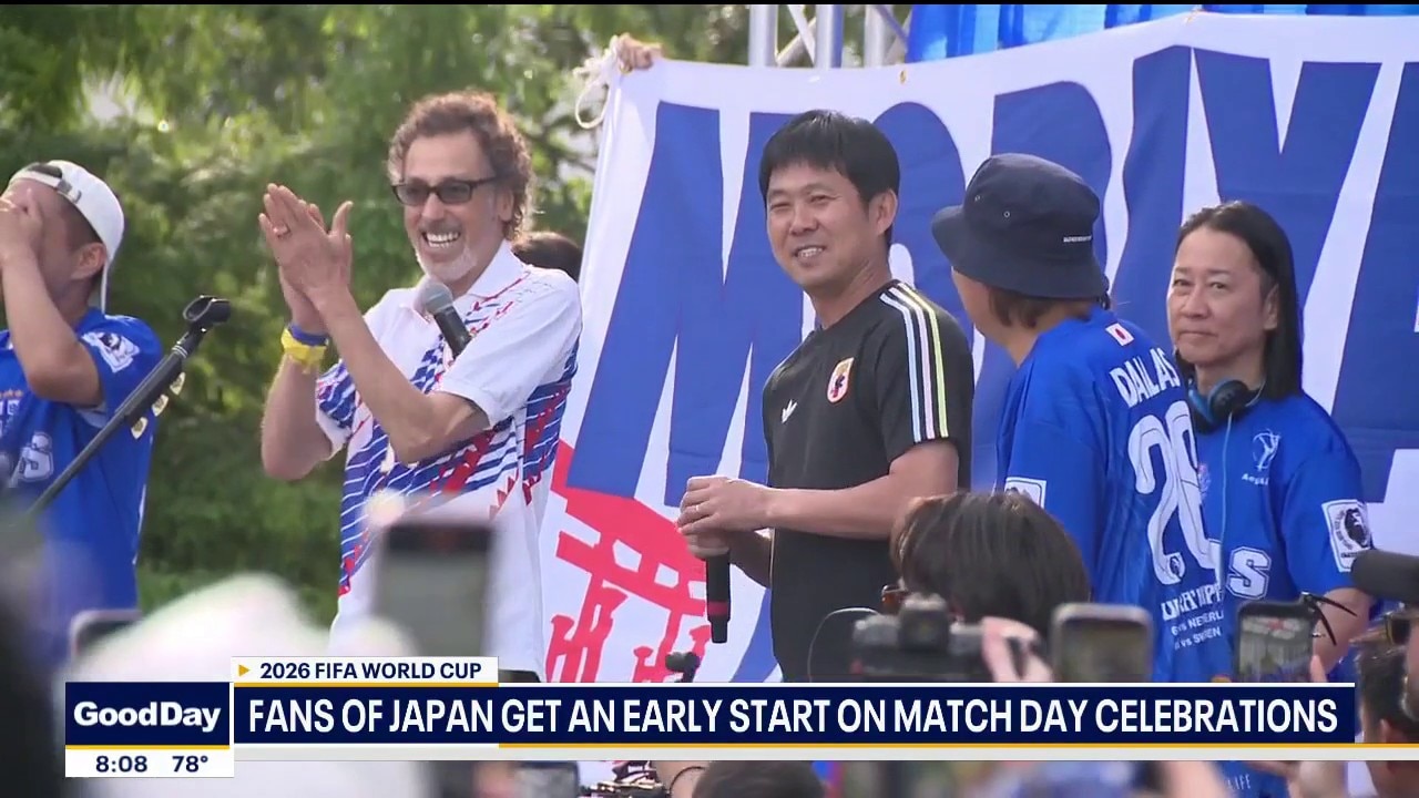 Japan fans get early start on match day celebrations 