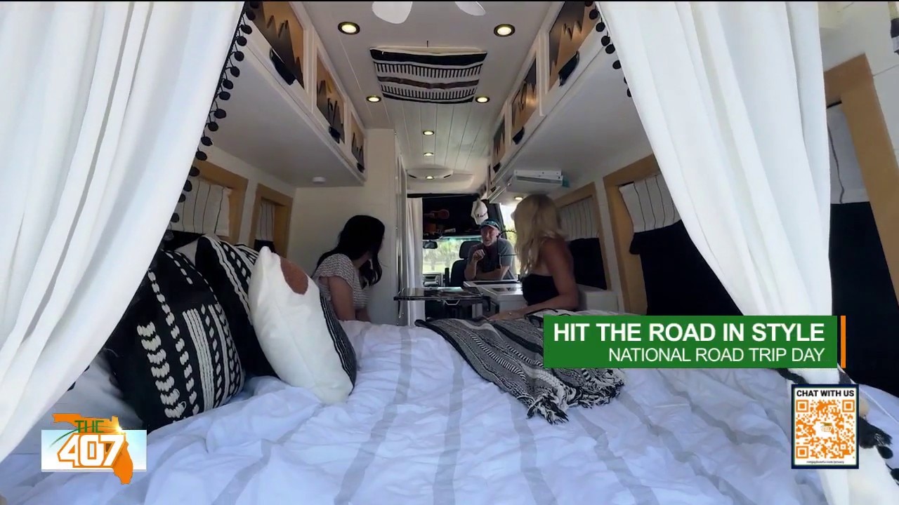 A look inside the ultimate luxury van for road trips