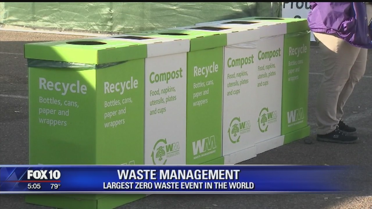 Waste Management says the Open is the largest zero waste event in the world