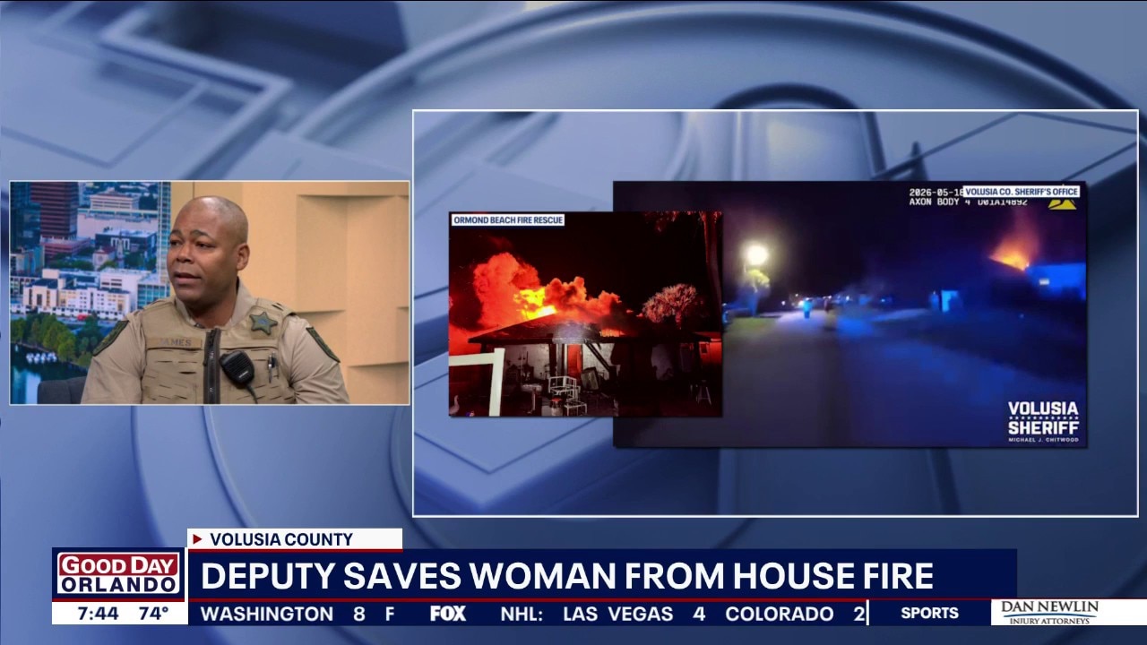 Volusia deputy saves woman from house fire