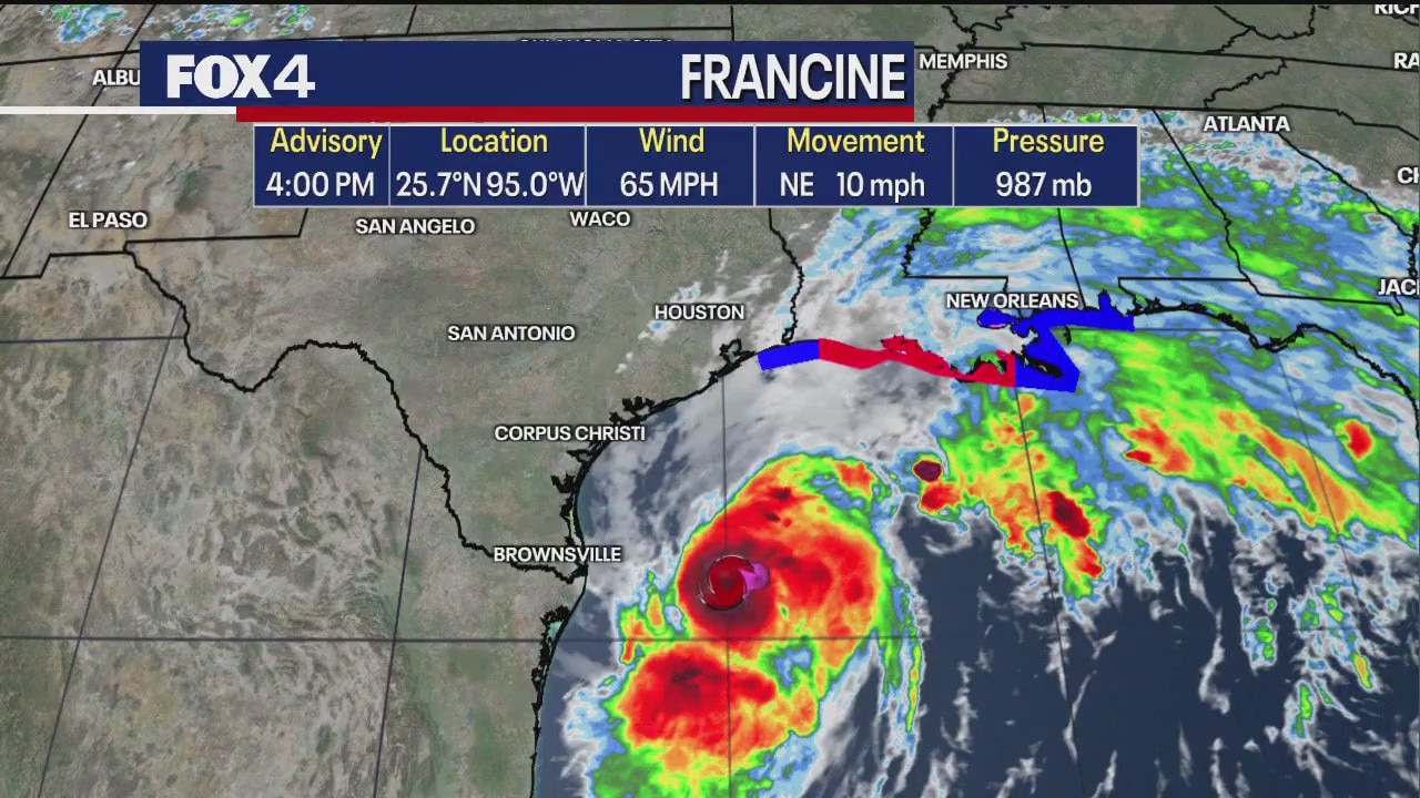 Tracking Francine: Hurricane landfall expected in LA
