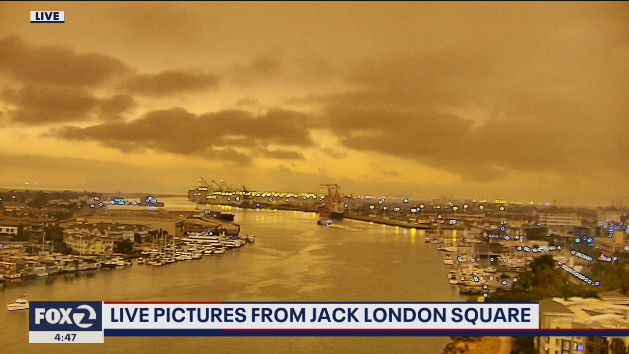 Hazy-orange skies, cooler temps; smoke smell likely Thursday