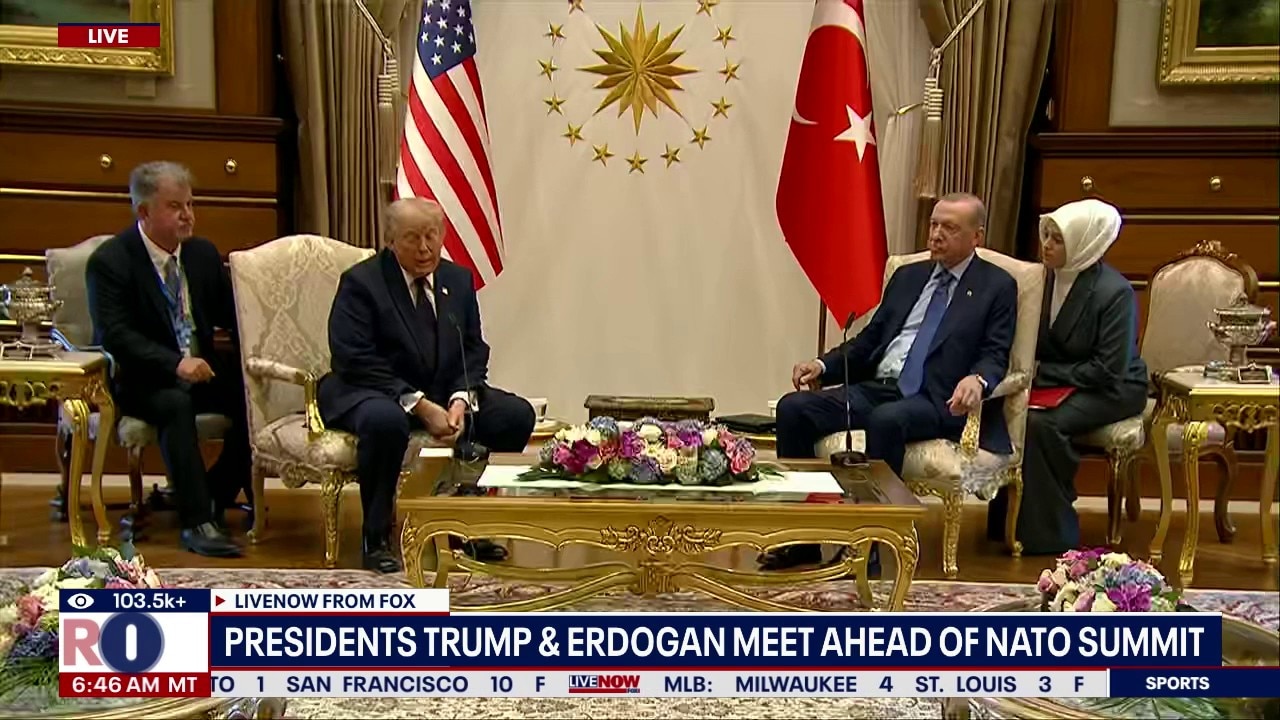 Trump meets with Turkish President ahead of NATO 