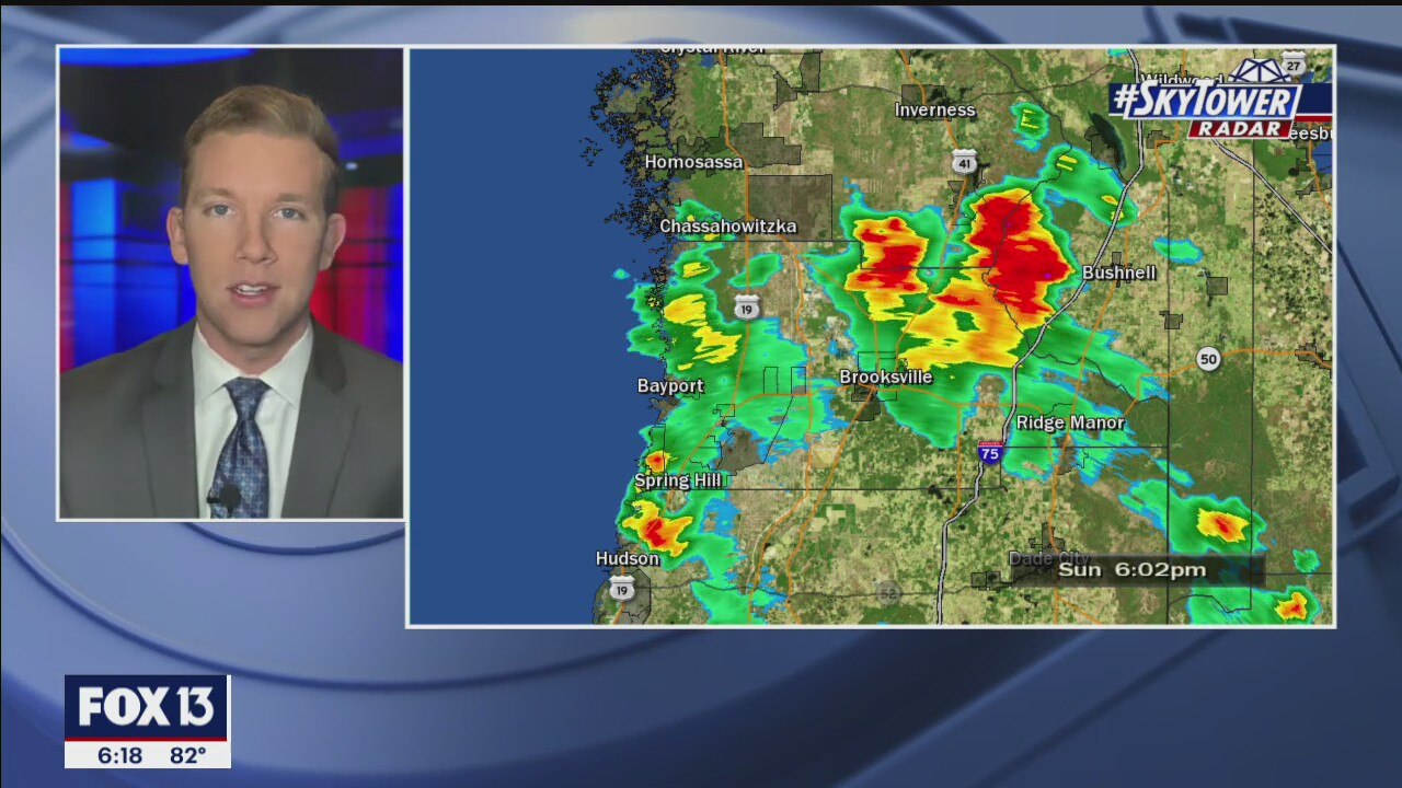 Sunday evening forecast