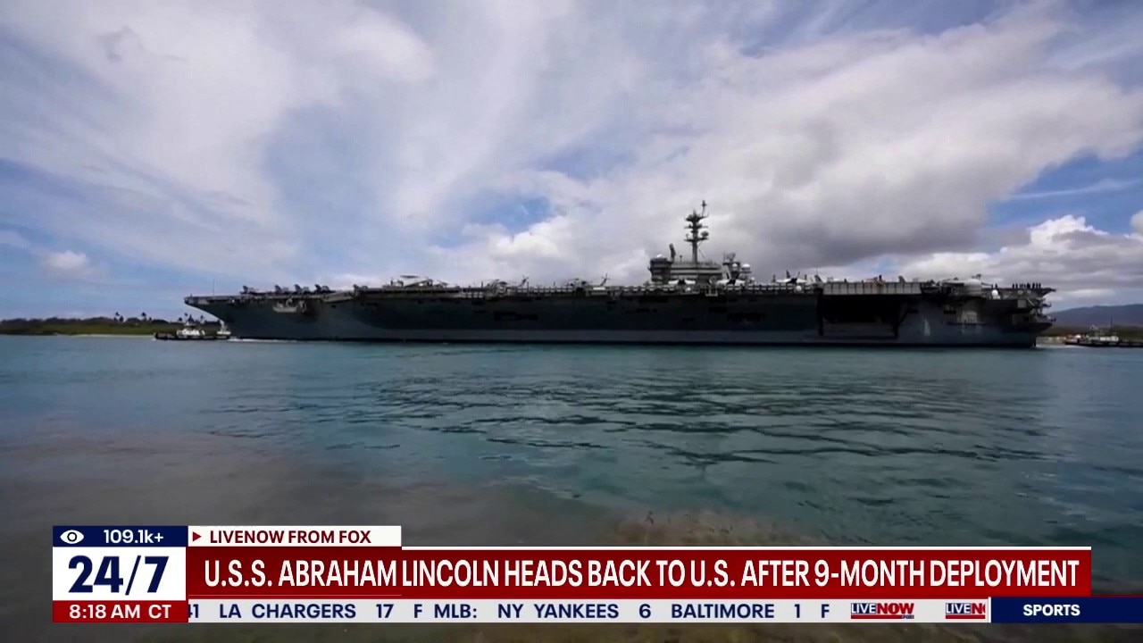 USS Abraham Lincoln heads back to US