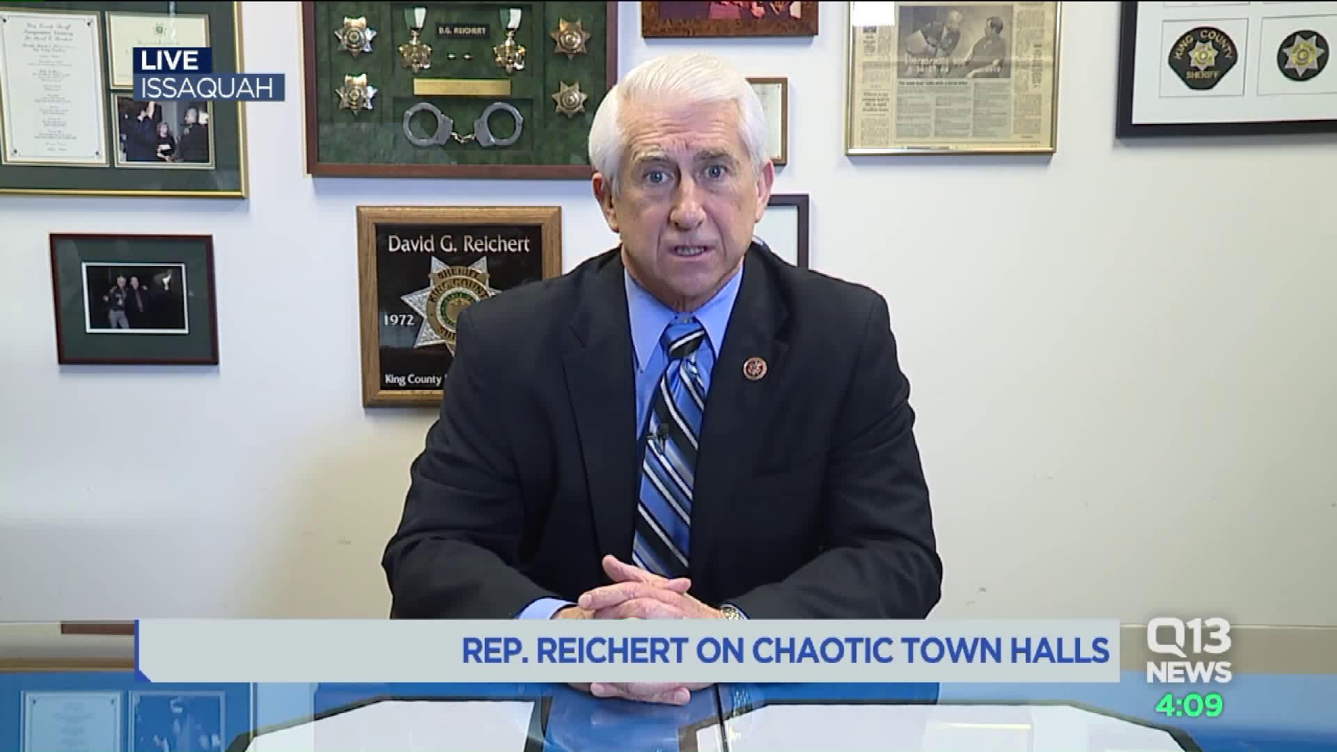 Rep. Dave Reichert discusses the reasons he stopped holding town halls