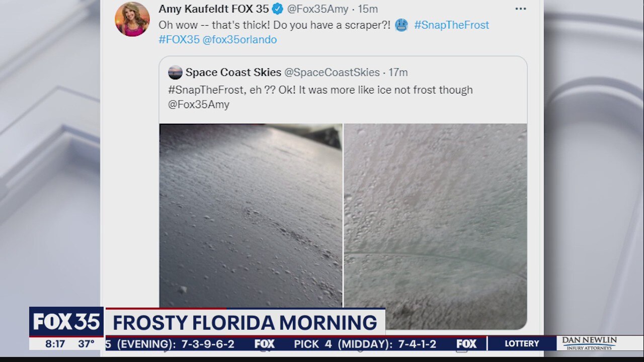 Frost blankets Central Florida