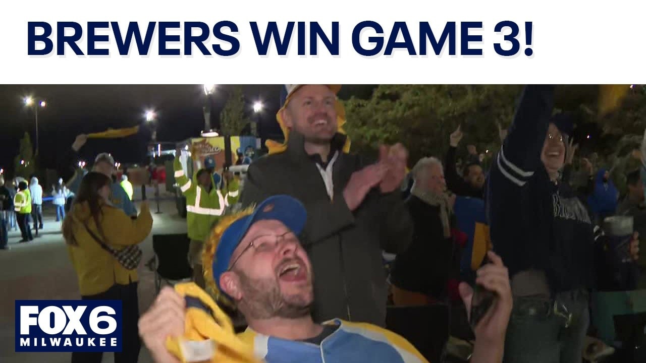 Brewers win NLCS Game 3, fans in Milwaukee and L.A. react