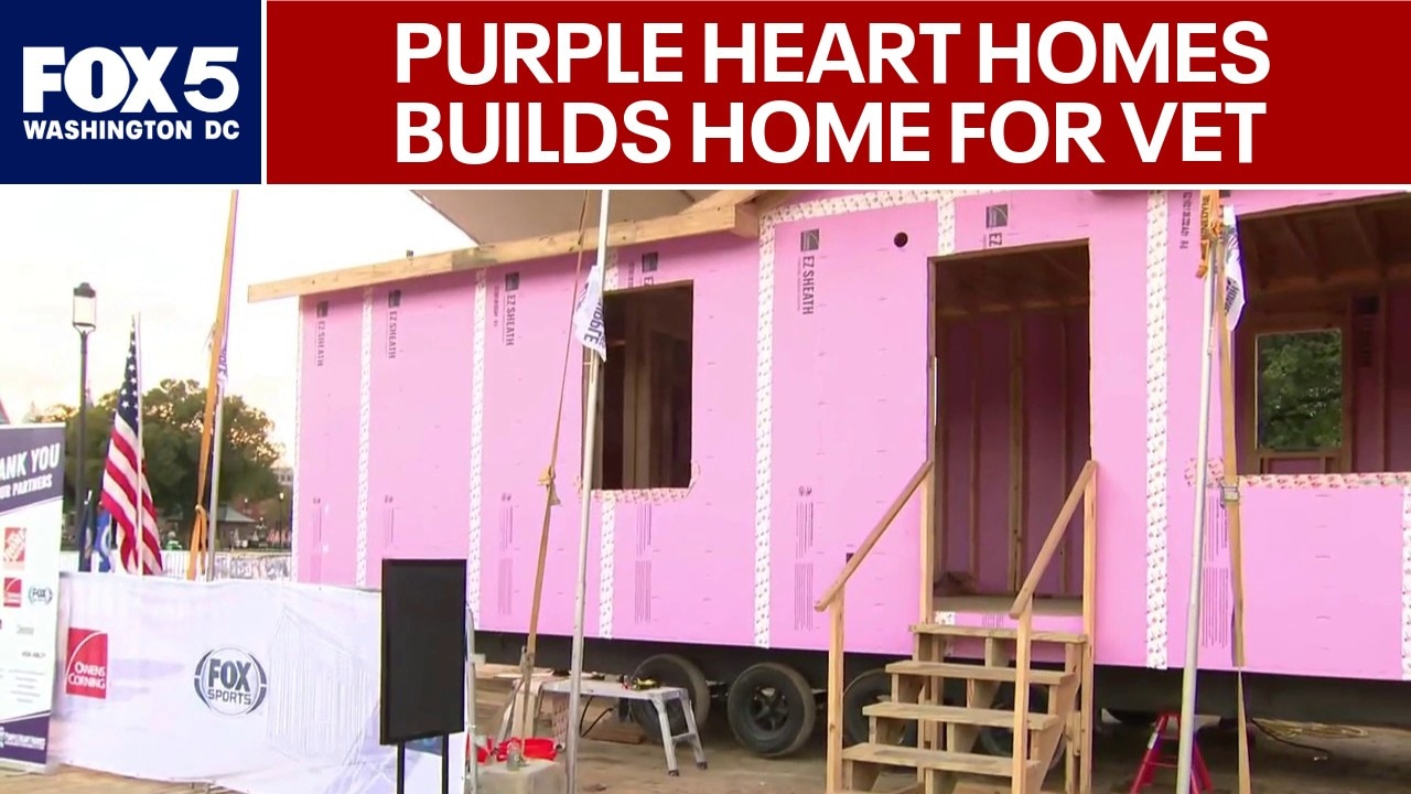 Purple Heart Homes builds house for veteran on National Mall