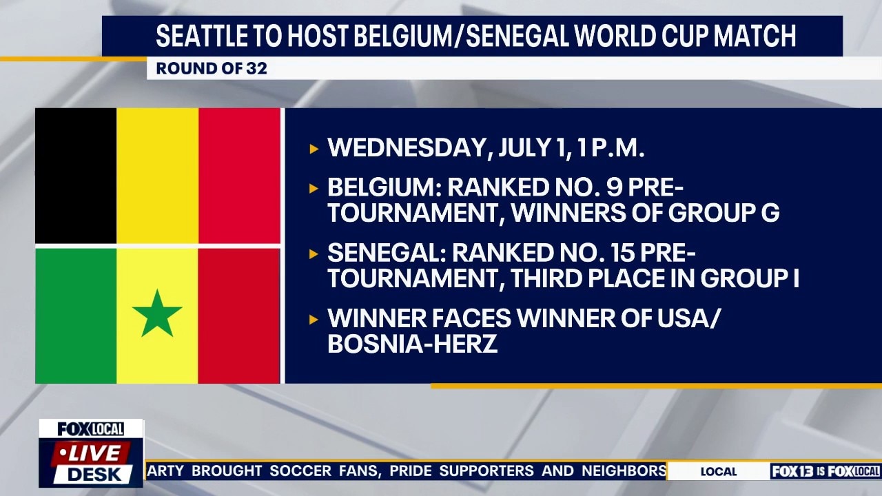 Belgium and Senegal face off in Seattle round of 32